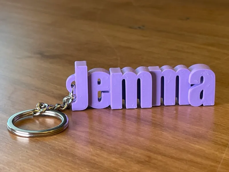 Jemma Name Keychain