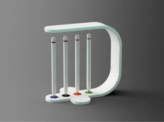 4 colors levitating BIC pens