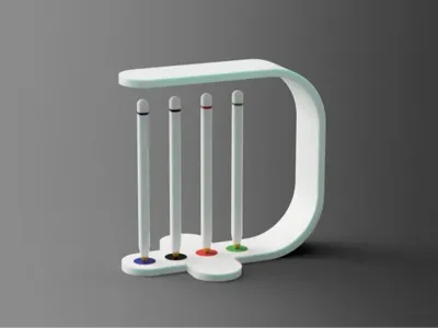 4 colors levitating BIC pens