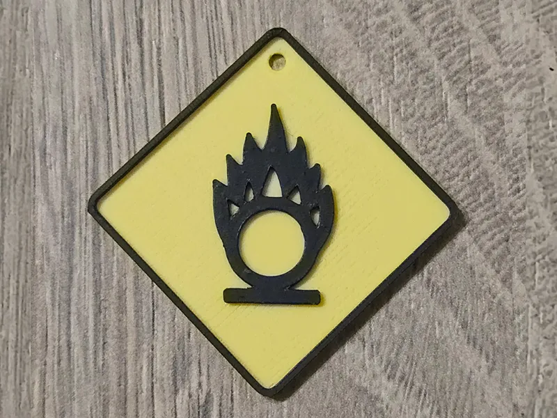 Warning pictogram GHS03 - Oxidizing