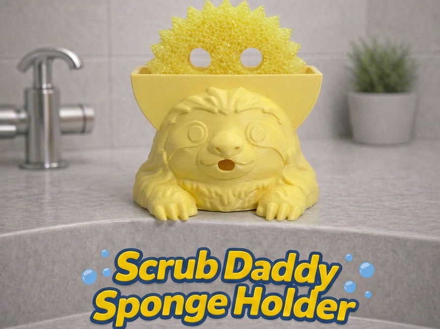 Luna the Sloth - Scrub Daddy Holder