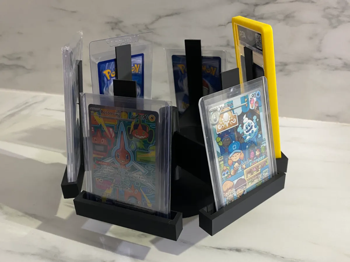 Rotating 6 Card Carousel Display Easy Set Up - Free 3D Print Model ...