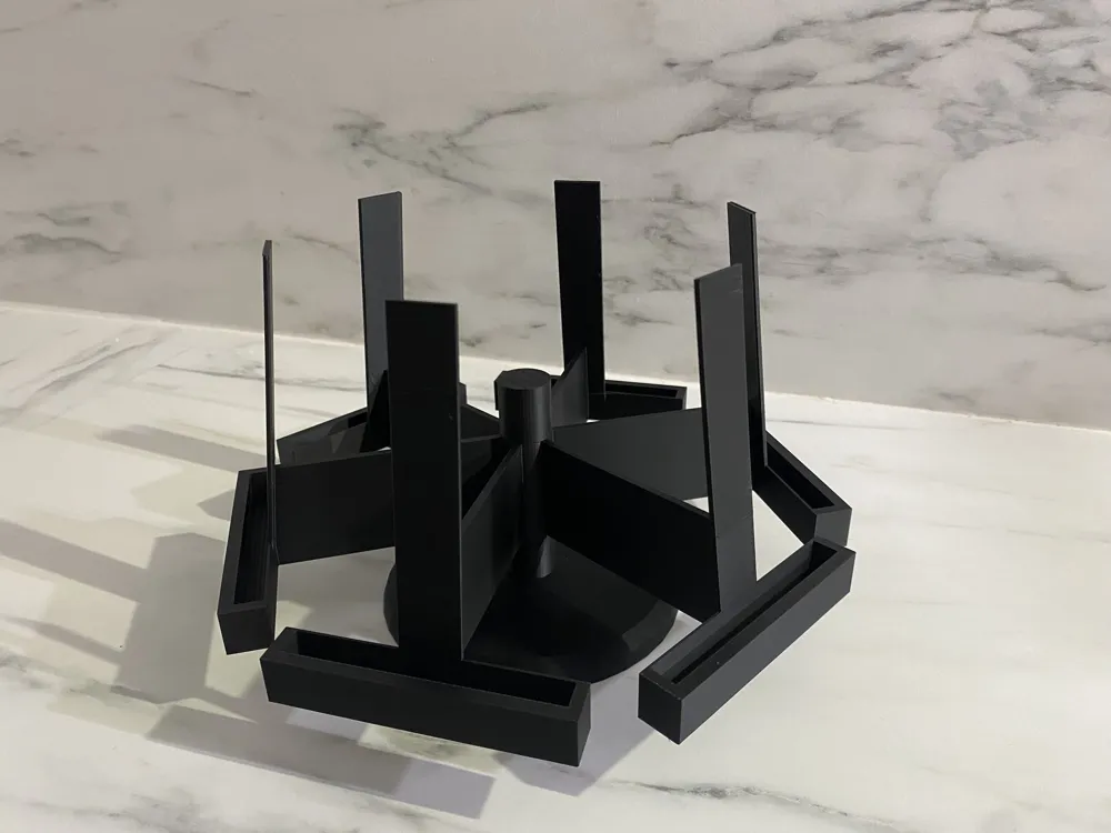 Rotating Carousel Display Rotating 6 Card Carousel Display Easy Set Up - Free 3D Print Model ...