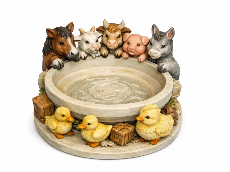 Farm Friends Water Trough Bowl