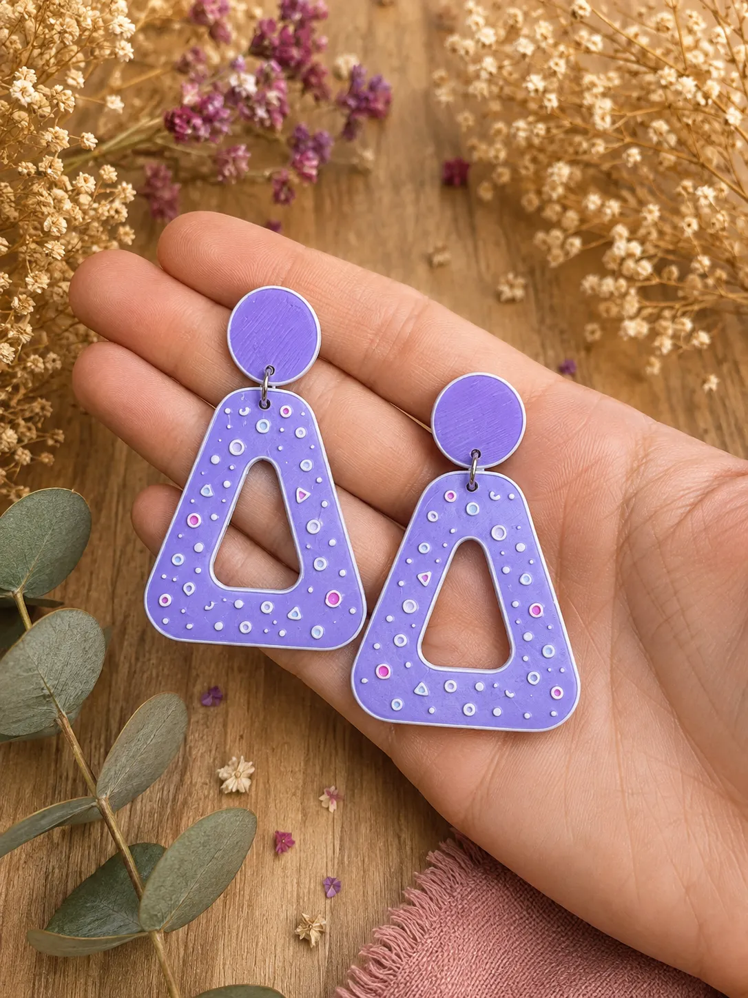Pendientes triangulo view 2