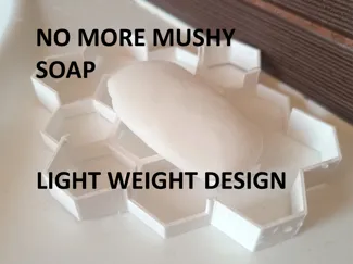 Light weight soap holder