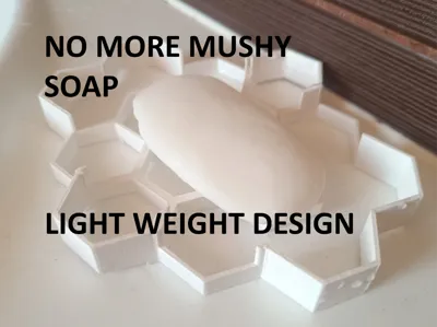 Light weight soap holder