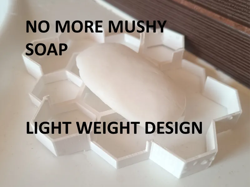 Light weight soap holder