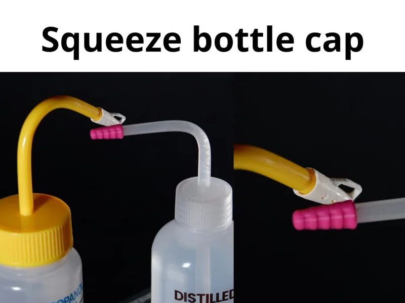 Squeeze bottle cap