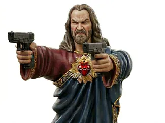 Ancient Man with Glock Dungeon Crawler Carl Style