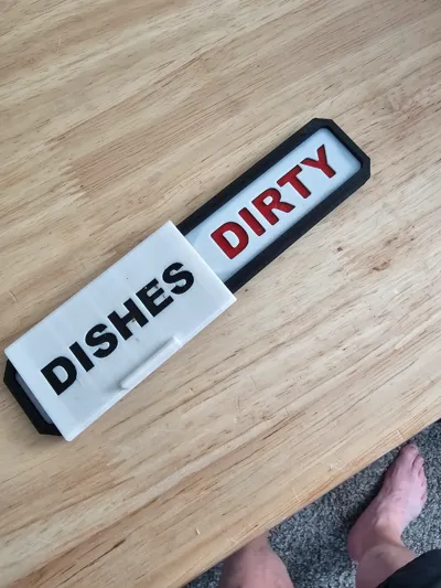 Clean / Dirty Dishwasher Magnet by nicks3dprintedsolutions - MakerWorld