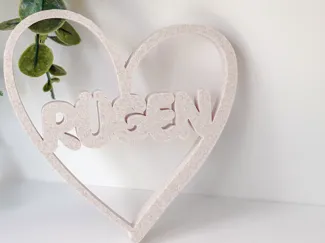 Herz mit Ruegenschriftzug
