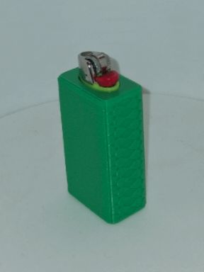 BIC lighter sleeve with fuzzy skin