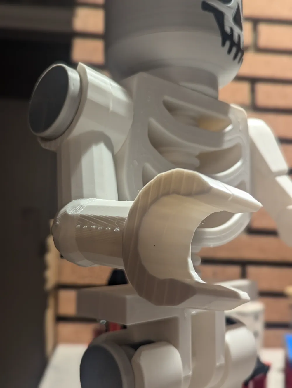 Mega Brick Style Arm Skeleton, Horizontal Grip - Free 3D Print Model ...