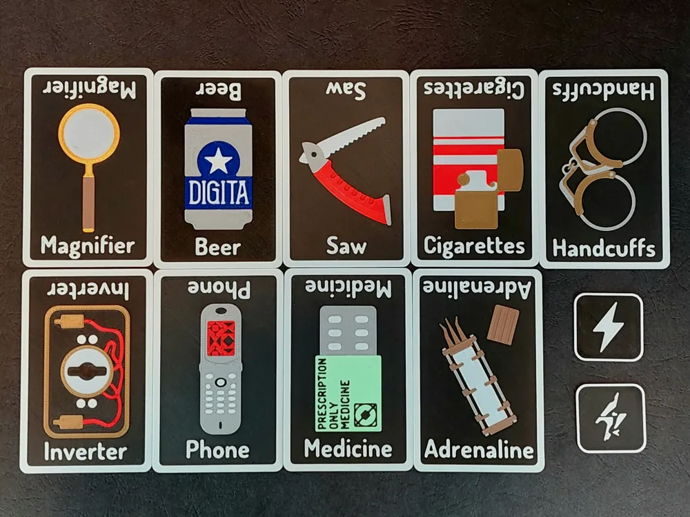 Buckshot Roulette Card Game - Free 3D Print Model