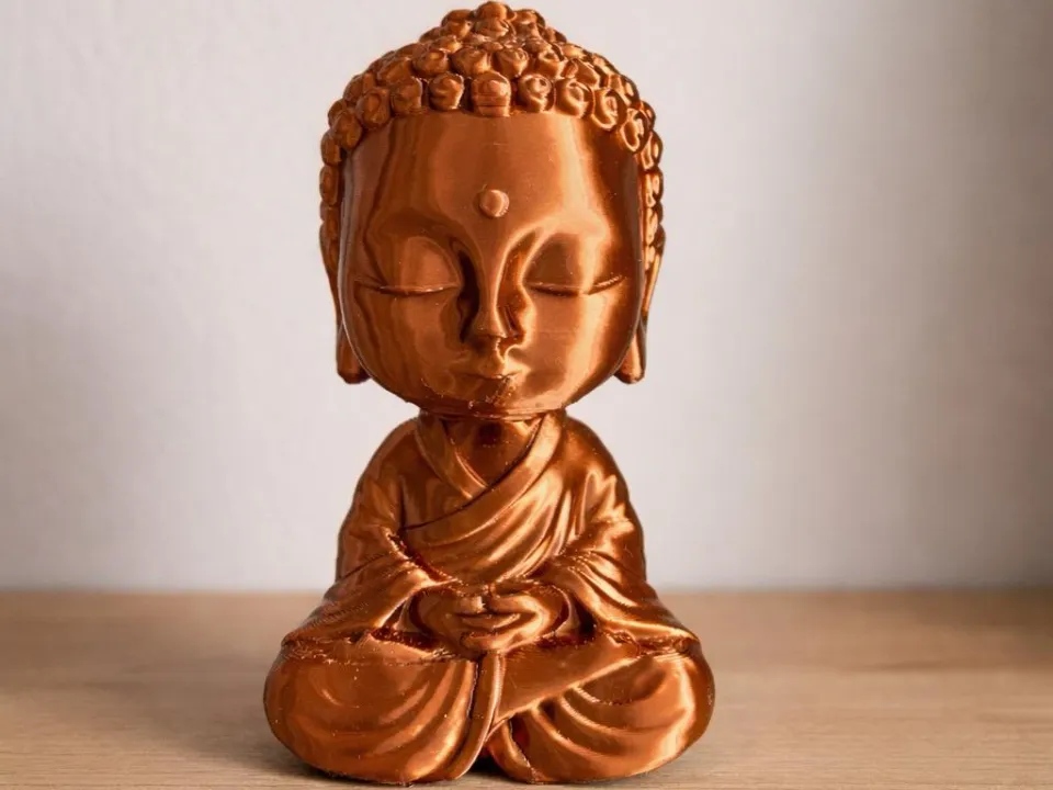 Figurine décorative Bouddha méditation kawaii