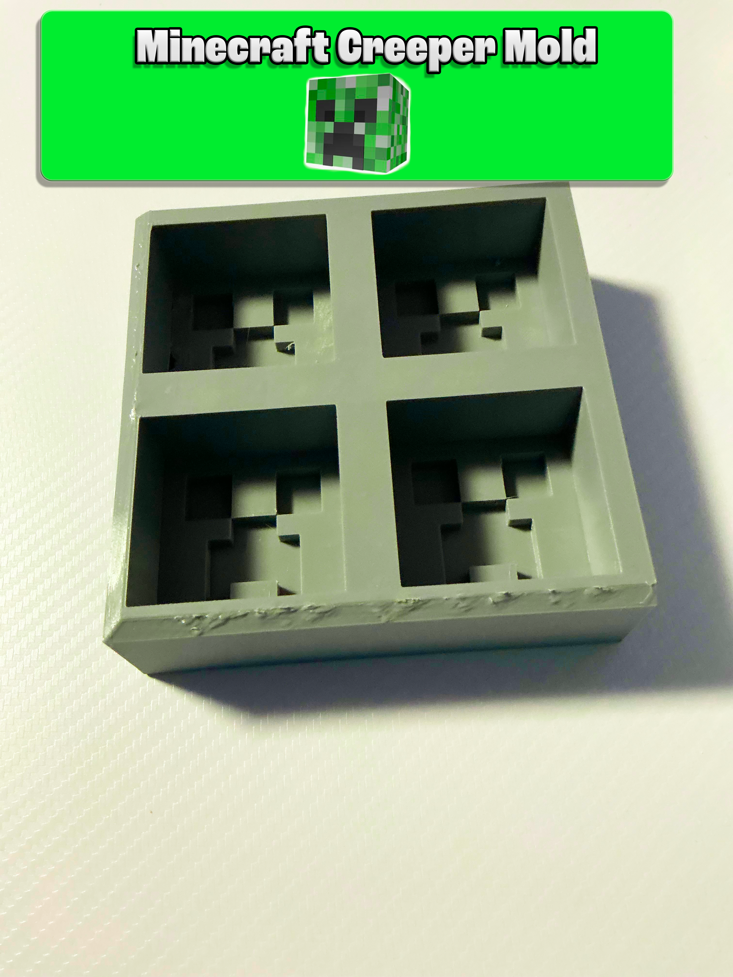 Miniatura 2 do modelo 3D Creeper Head Mold