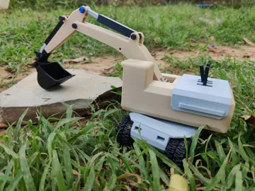 Letrero o emblema decorativo: Working Mechanical Excavator — vista de referencia 4