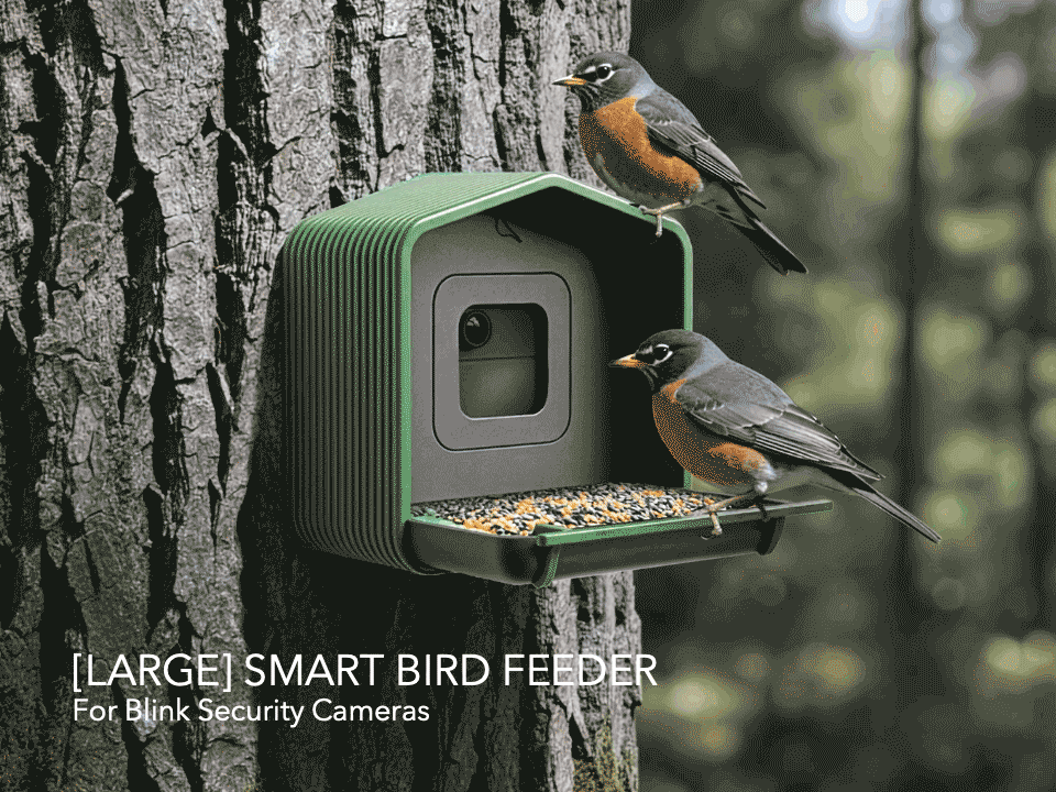 LARGE Smart Bird Feeder For Blink Security Cameras