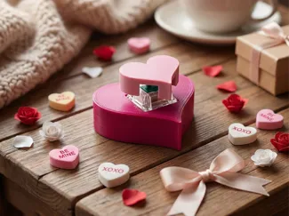 Valentine's Gift Fidget Clicker Toy Heart Love