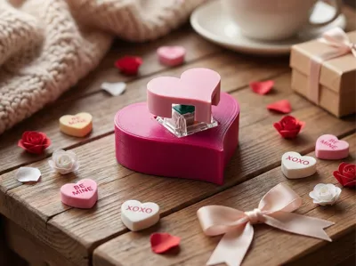 Valentine's Gift Fidget Clicker Toy Heart Love