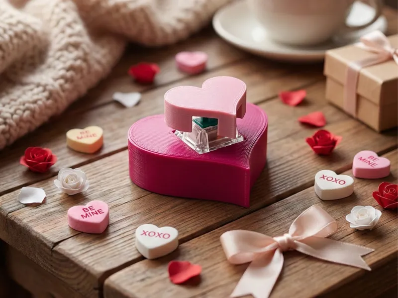 Valentine's Gift Fidget Clicker Toy Heart Love