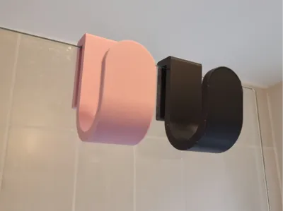 glass door towel hanger
