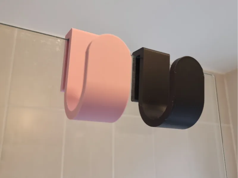 glass door towel hanger