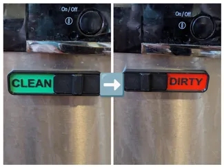 Dishwasher magnet slider (6 by 3mm magnets)