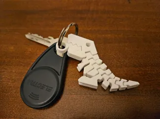 Angry Rex Keychain