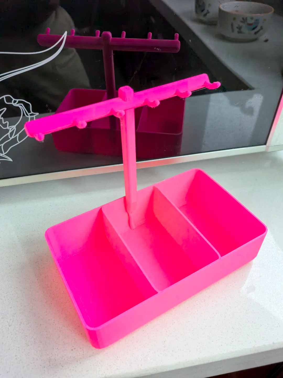 Key and earring case with hook view 3