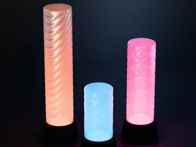 Modular Lampshade System for KC020 LED Lights