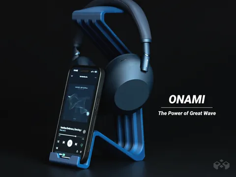 Soporte para celular: ONAMI Headphone & Phone Stand — referencia de MakerWorld