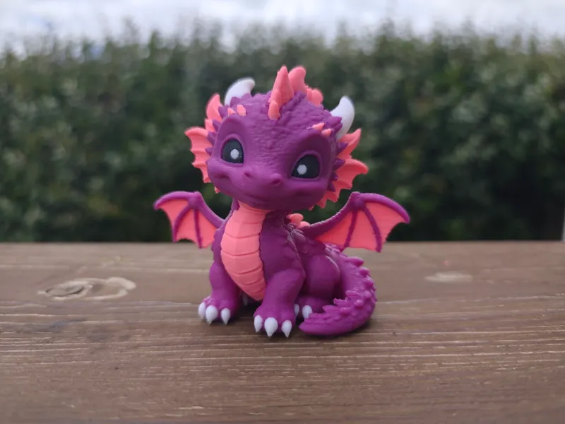 Cute Baby Dragon, 4 Colors PLA