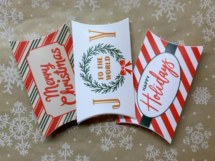 Holiday Gift Card Pillow Box