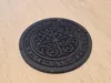 For warm cups PETG, flatter and bigger: 5mm thickness, Ø10cm
