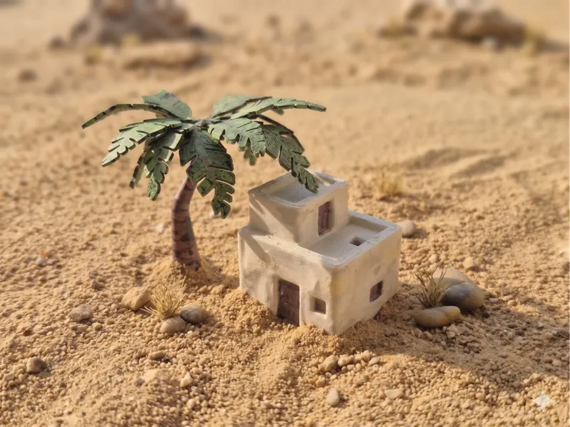 Desert House - Arab / Middle Eastern Miniature v1