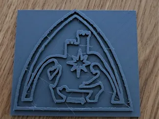 Nativity scene clay/cookie cutter
