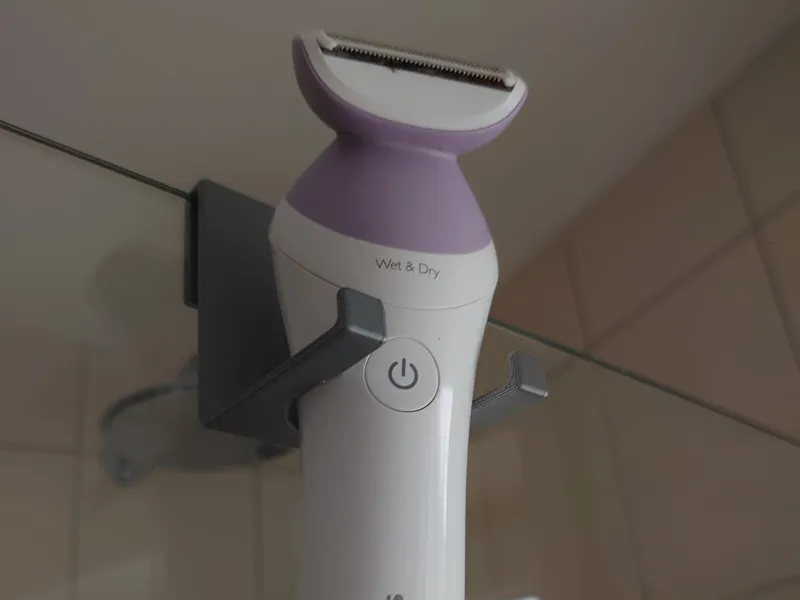 Philips Wet n Dry shaver holder 6mm shower cabin