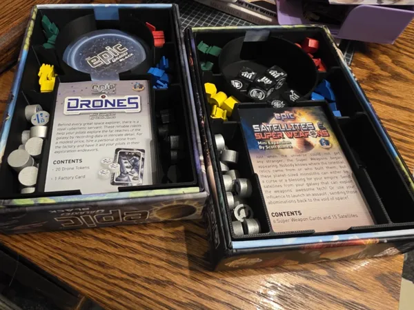 Rangement pour Tiny Epic Galaxies et son extension