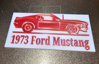 1973 Ford Mustang plate picture