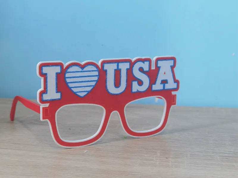 USA Patriotic Party Glasses 2