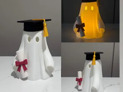 Graduation Ghost Lantern Ornament