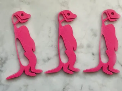 meerkat key chain - no supports needed  