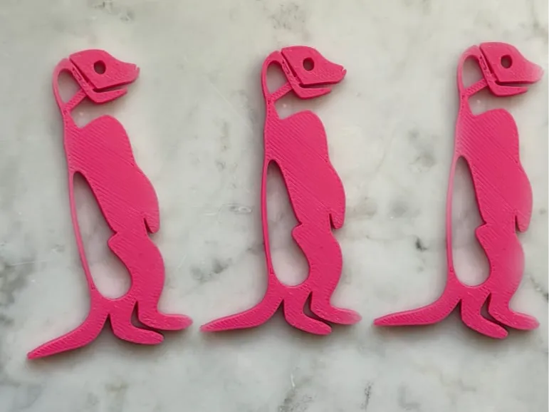 meerkat key chain - no supports needed  