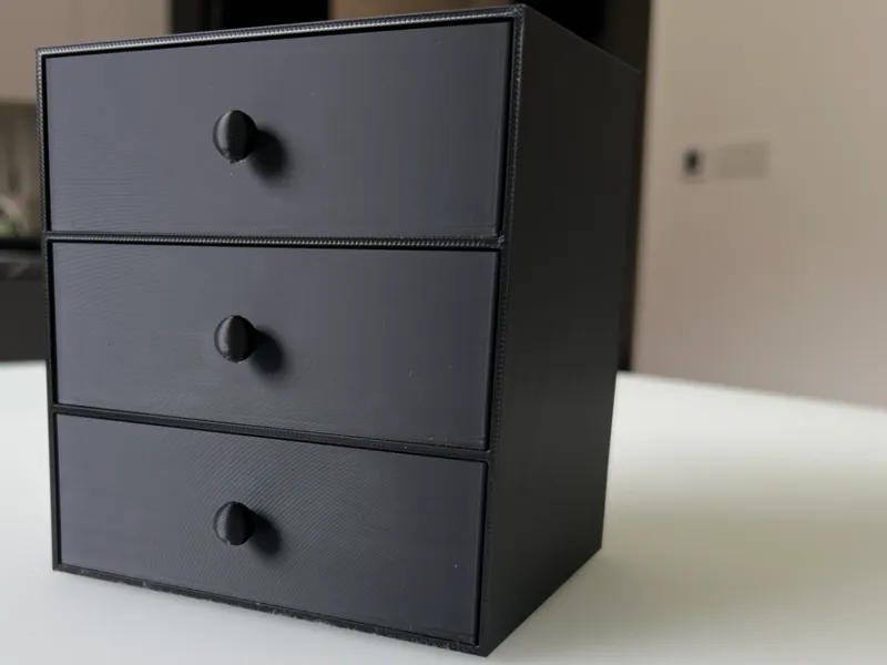 Box with drawers
