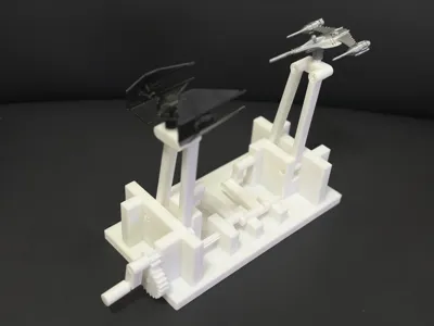 The Mandalorian: Din Djarin's Modified N-1 vs. tie interceptor - Dynamic Model