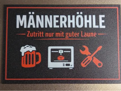 Door Sign Man Cave
