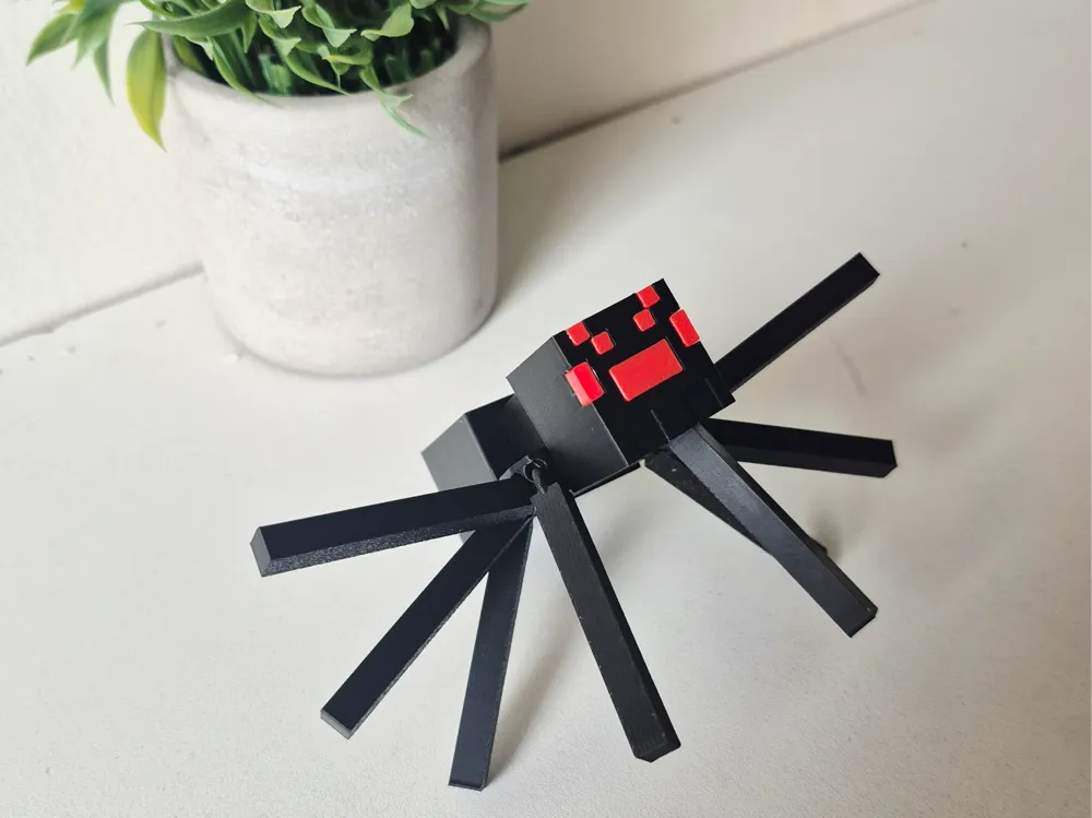 Araña articulada de Minecraft por Nismo3Dprint MakerWorld: Descarga ...