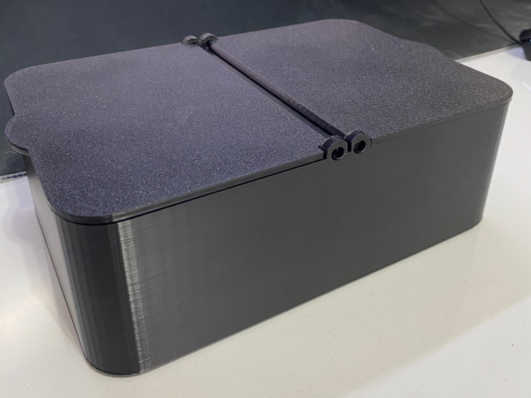 Dual Compartment Organizer Box With Hinged Lids